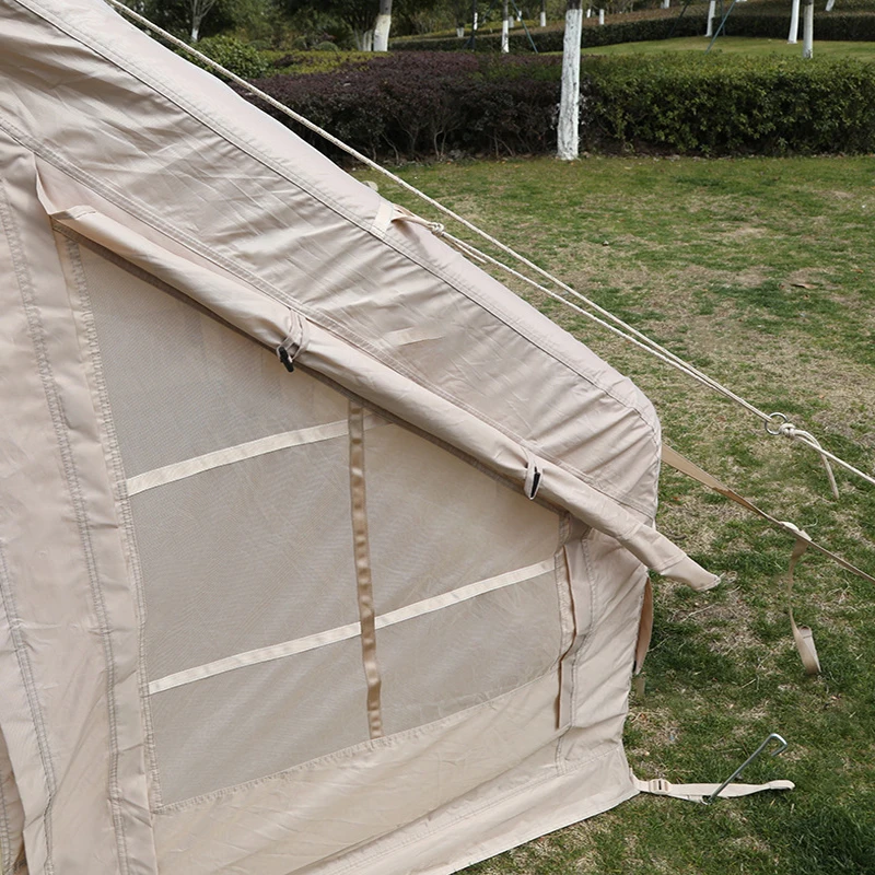 Tenda turistica gonfiabile dell'aria delle tende di tela di grandi dimensioni dalla cabina di campeggio all'aperto impermeabile per l'escursionismo e il viaggio