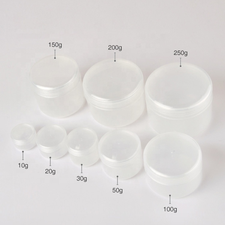 China Supplier Fashionable Custom Colors Pp Cream Jar Plastic Container For Cosmetic Cream Cosmetic Packaging Jar For Sale