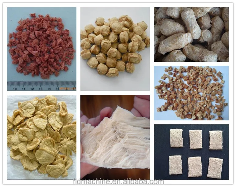 Soya meat chunks protein making machine