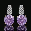 purple  ear studs