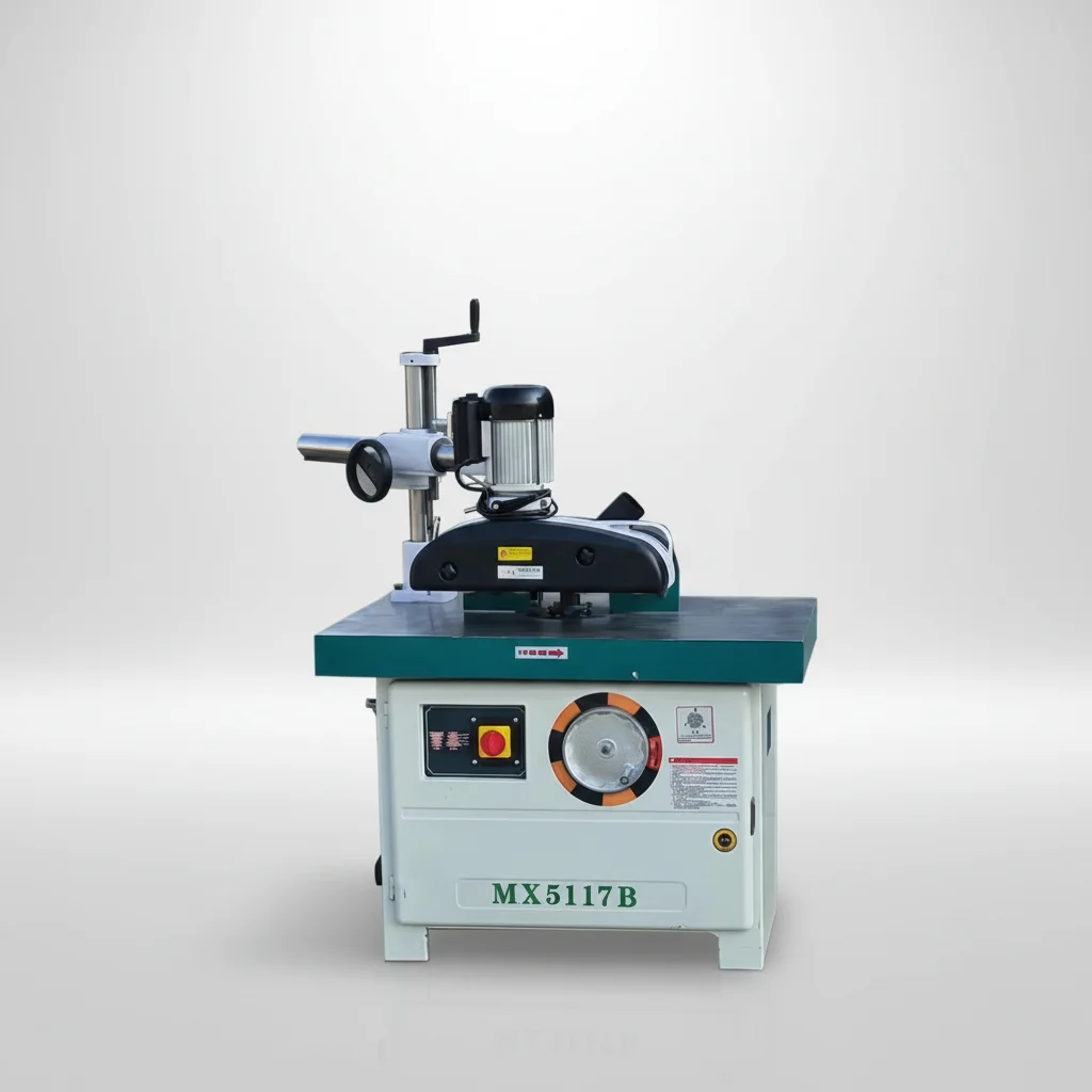 TEBAK MX5117B Vertical Horizontal Wood Round Rod Milling Machine Spindle Moulder for Slotting Wiring Cutting with Core Motor