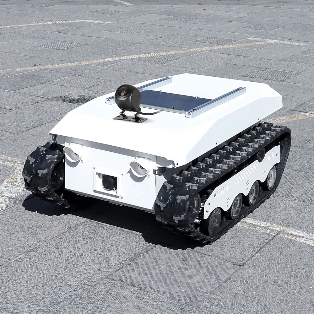 Customized Add Camera Tracked Robot Chassis TinS-13 Stair Climber Rubber Track Robot Tracked Robot tank Chassis