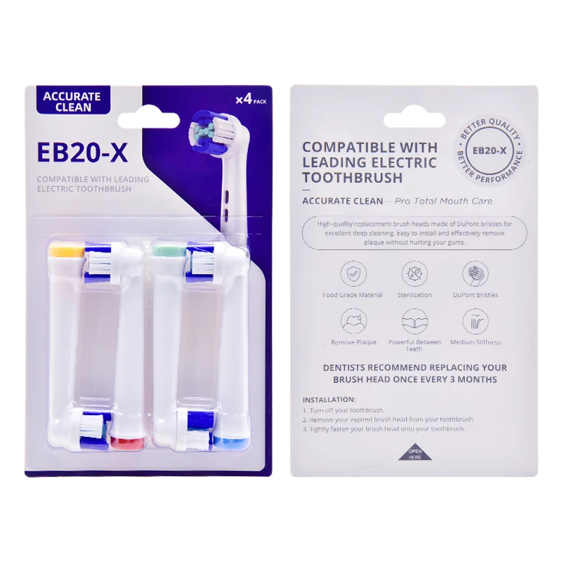 Removable Eb20x Sonic Electric Toothbrush Replacement Toothbrush Head