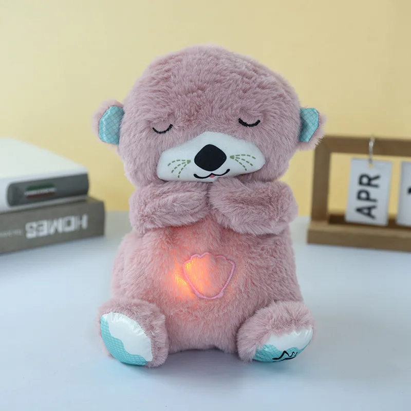 Popular Breathing Bear Otter Plush Toy Baby Children Soothing ...