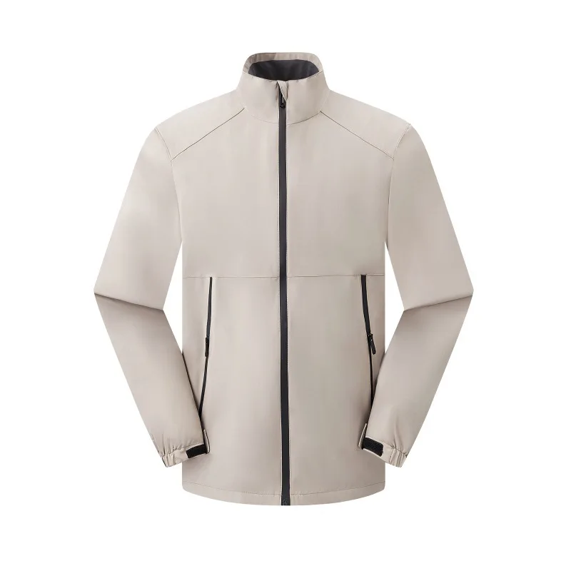 Men's Fashionable Baseball Flight Jacket with Custom Logo Windproof and Waterproof for Spring Autumn Winter Stand Collar