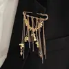 Gold Irregular Beads Brooch