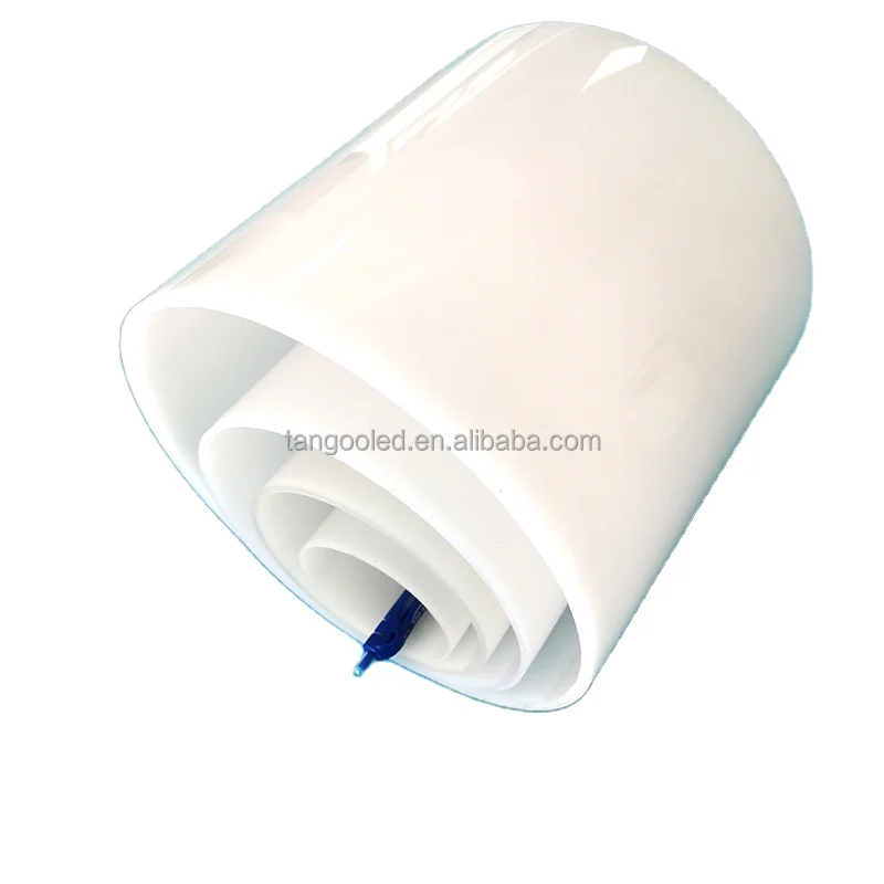 Polycarbonate Led Light Diffusing Tubes Milky White Color or Transparent Plastic Round Diffuser UV Resistant Anti-yellowing