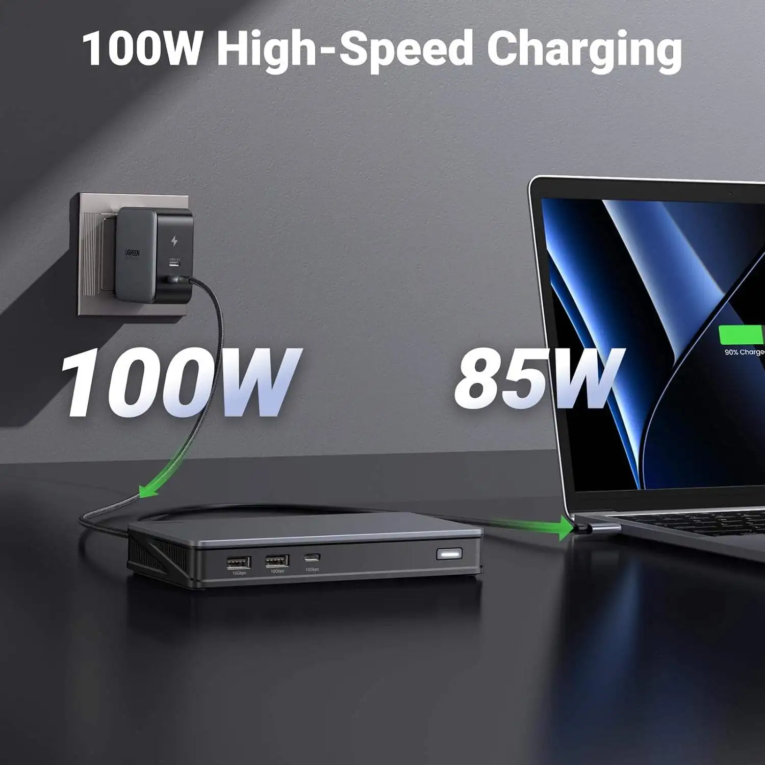 UGREEN 9 in 1 USB C Docking Station for MacBook - Dual 4K 60Hz