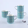 Moroccan Sky Blue Medallion Stacking Cup - Color Box