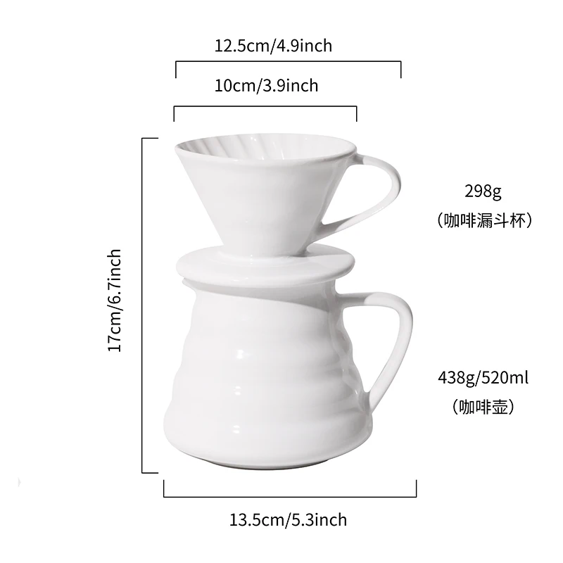 Cornflower Artisan Series Baked Flower Ceramic Coffee Dripper for 1-4 Cups details