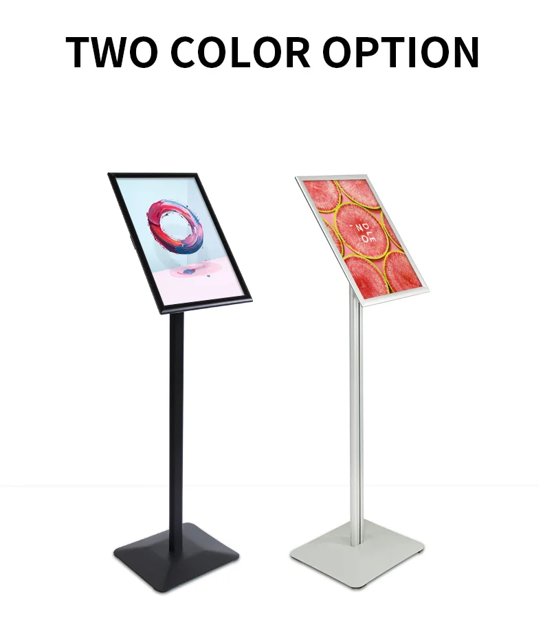 Wholesale high quality adjustable a2 a3 narrow side paper holder poster display stand