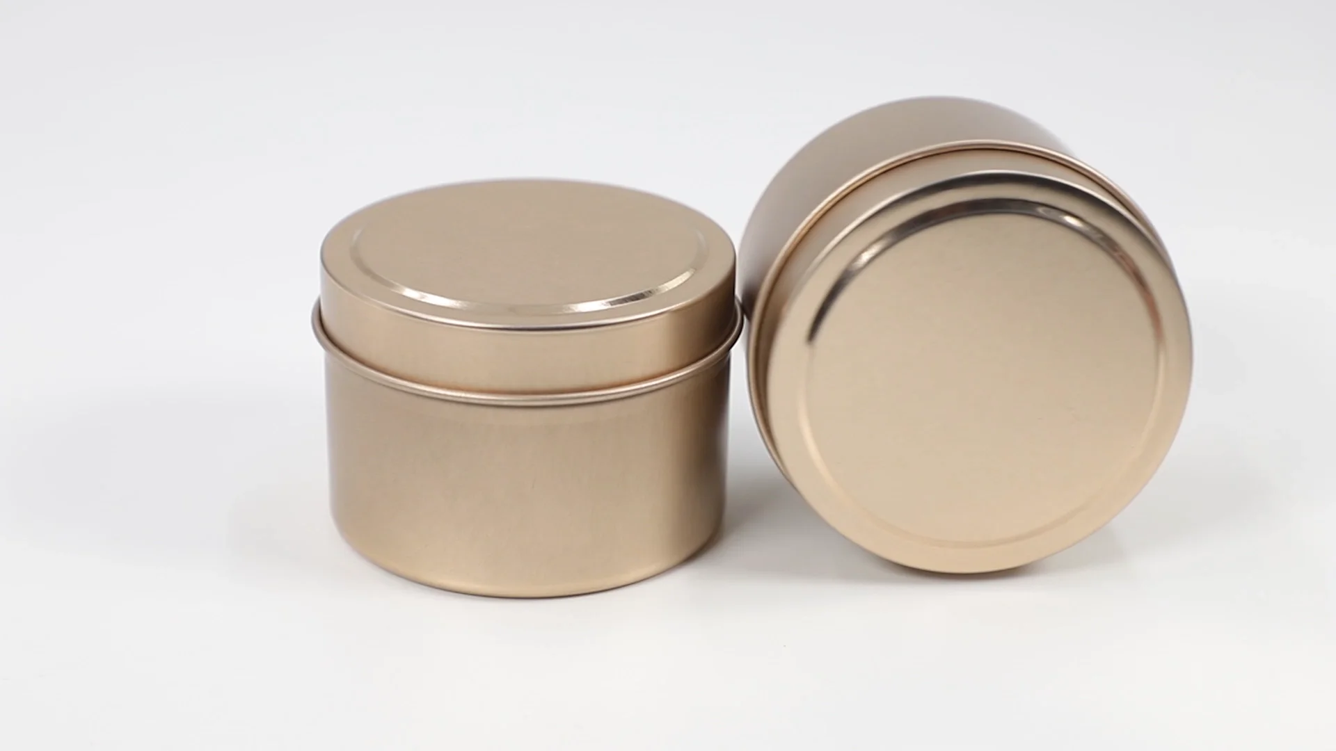 Luxury Candle Jars With Lid Bulk Round Candle Container Tins Empty