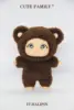 Standing brown bear