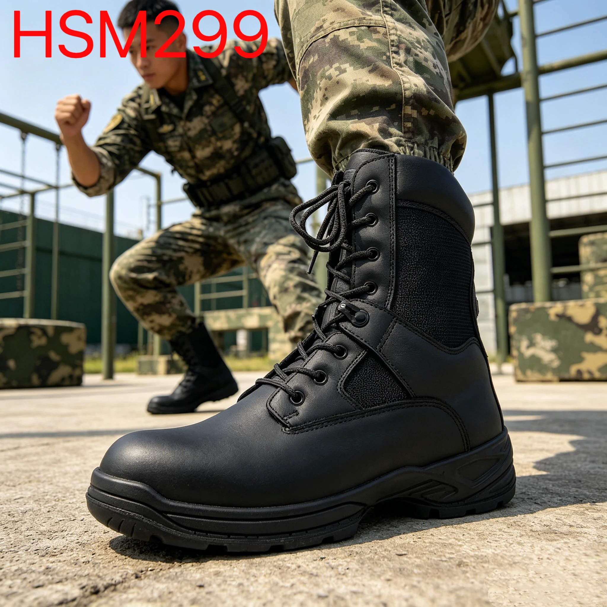 YYR, Bottes de combat très populaires en Arabie saoudite, dotées d’un excellent amorti, conçues pour les routes de montagne, semelle extérieure en PU + caoutchouc, bottes tactiques, modèle HSM299