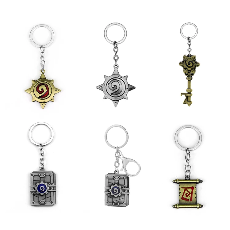 Silver/Bronze HearthStone:Heroes Of Warcraft Metal Keychain Trendy Lucky Lizzj 