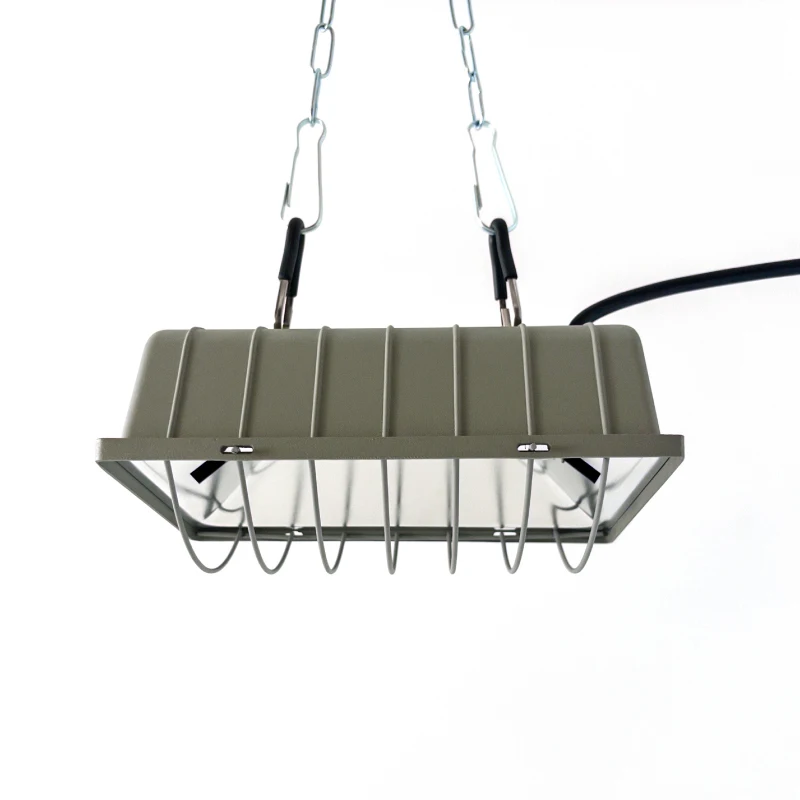 BLUEWORTH Lampe chauffante pour animaux en verre carrée classique en fibre de carbone 275 W rouge 110 V pour chats