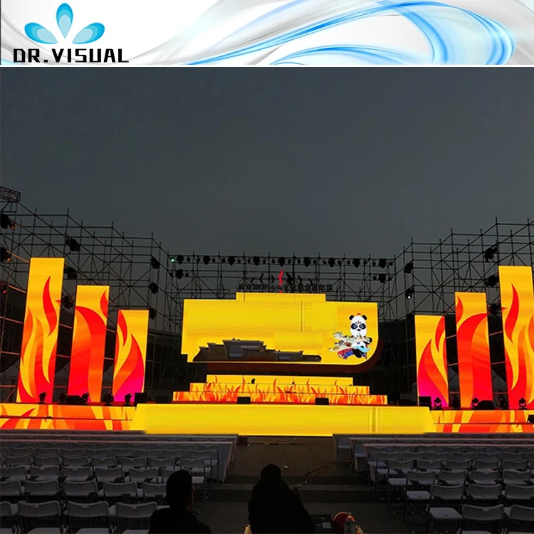 DR VISUAL LED P4 Rgb Led Modulo 64x32 Pixels Tela Smd Led Painel Led P4 in Led Display Panel Outdoor