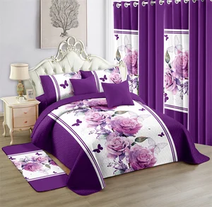 Bedding Sets with Matching Curtains Curtains Sets  New 12 Piece Bedding Bedspread Set and Sheet king Size with Curtain in Stock