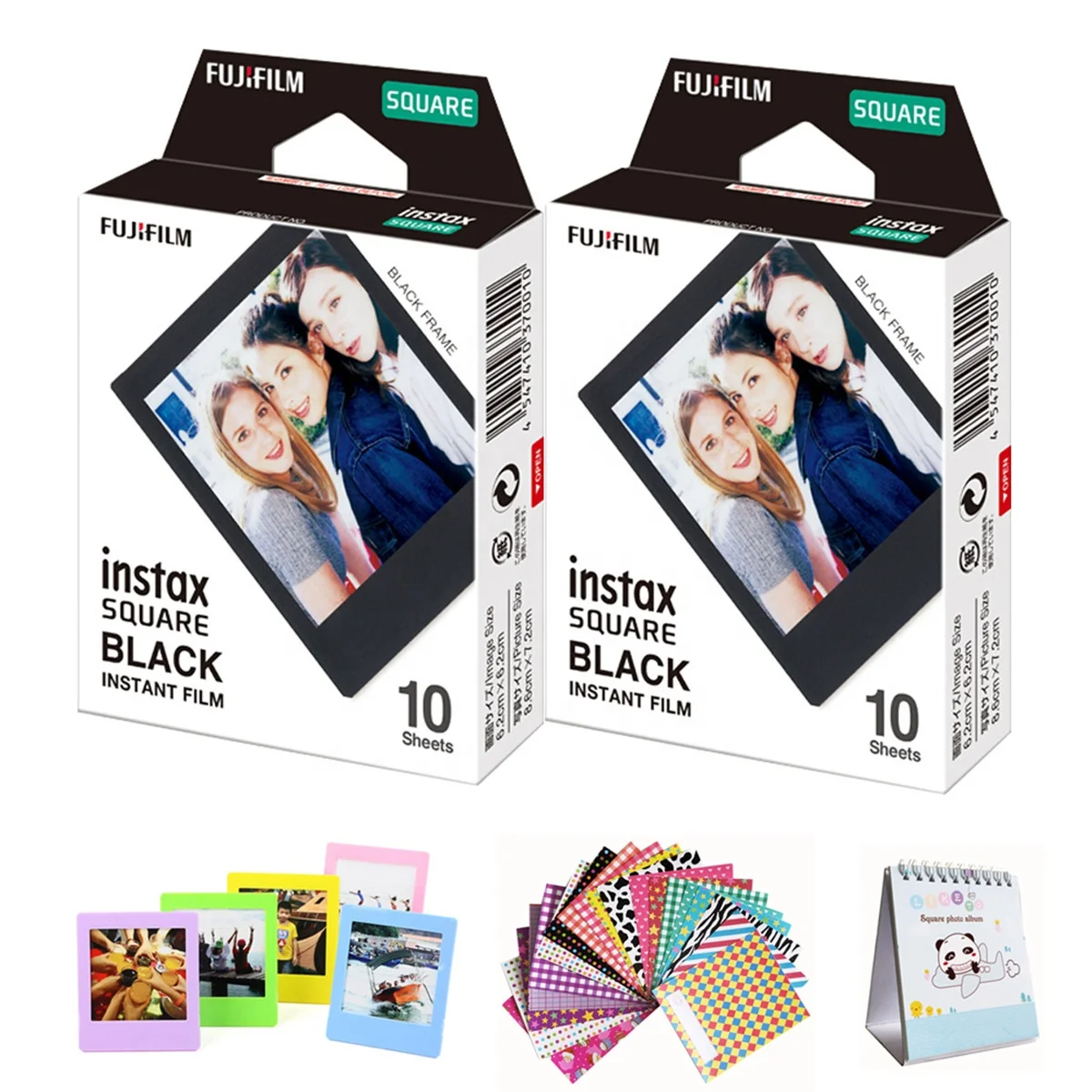 Hardheid ruimte Laboratorium Fujifilm Instax Square Black Film 2 Boxes(10 Photo Sheets Per  Box)compatible With Fujifilm Instax Square Sq6,Sq10 And Sq20 - Buy Instax  Film,Instax Instant,Instax Square Film Product on Alibaba.com