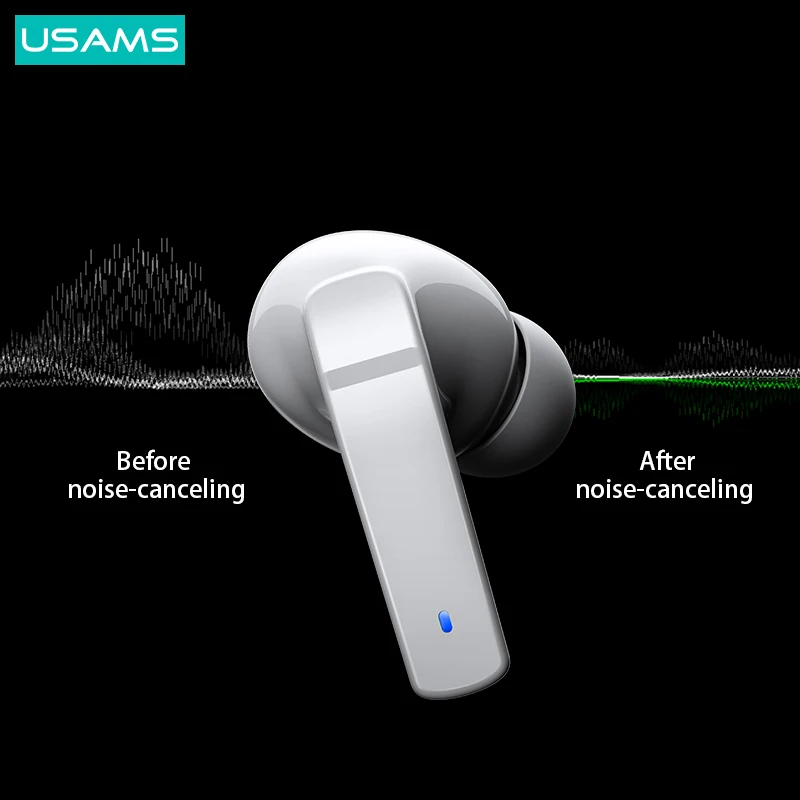 USAMS LY06 OEM ODM New Gaming Sport TWS ANC Noise Cancelling Cancellation Wireless Earbuds Earphone