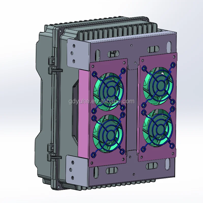 Electrical IP67 Waterproof Fan Cooling Box - Aluminum Enclosure for ...