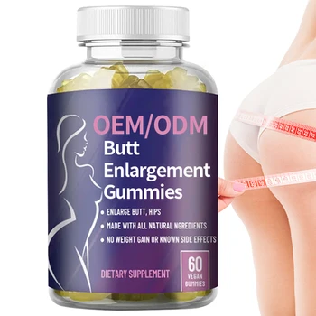 Private Label Suger Free Butt Hip Booster Gummy Lift Hip Firming and Seductive Butt Enlargement Gummies
