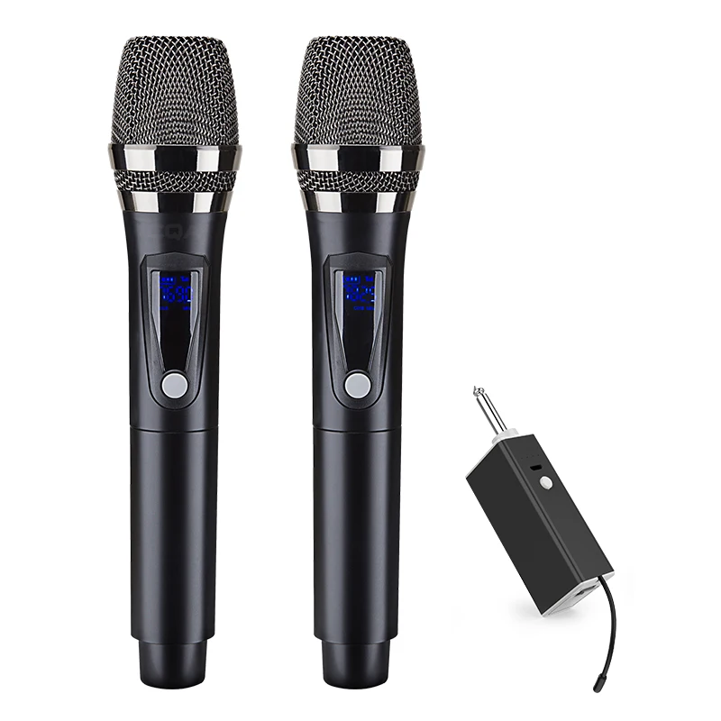 CQA UHF Segment FM Microphone Ktv Performance Wireless Microphone Professional for Karaoke