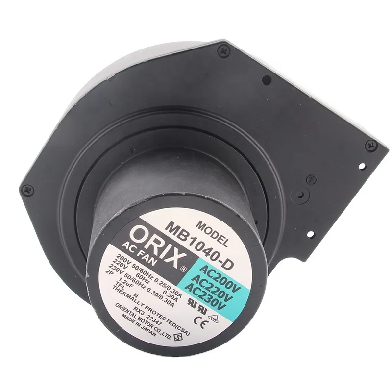 Original Japan ORIX AC200V 0.3A Large Air Volume Blower Fan MB1040