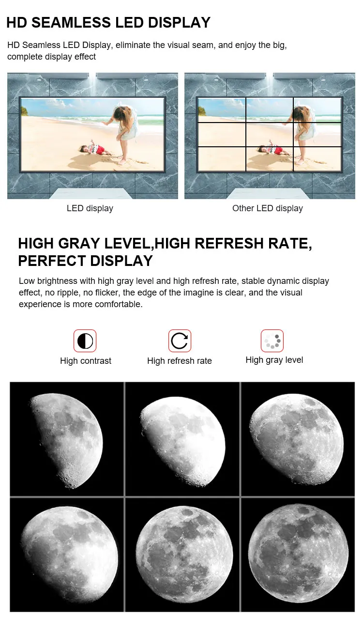 Mpled Seamless Fast Assembly P1.875 Indoor Led Screen Display Extremely