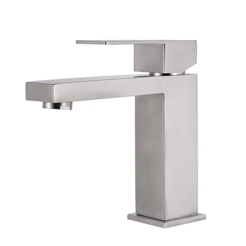 Modern cUPC 304 Building Material Bathroom Sanitary Ware with Ceramic Cartridge Hot and Cold Mixer Sink Water Taps Basin Faucet