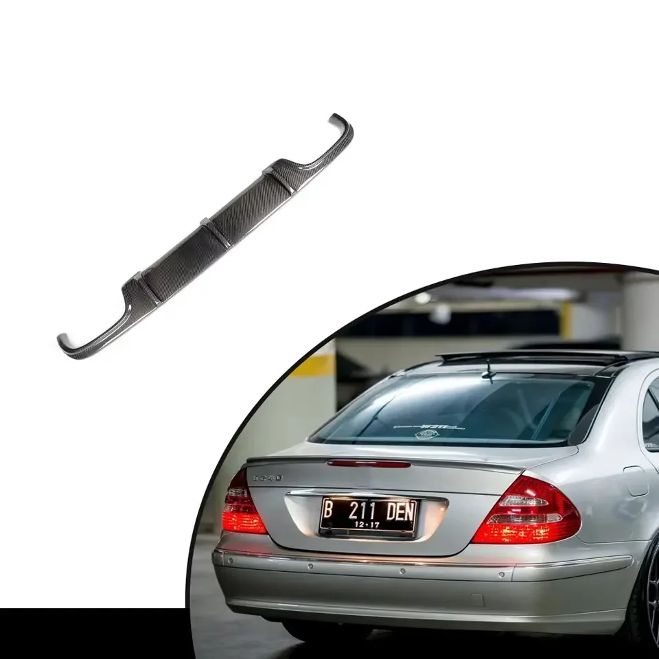 JC W211 Carbon Fiber Rear Diffuser for Mercedes Benz W211 E55 AMG 2002-2006 Rear Bumper Diffuser car bumpers mercedes w211