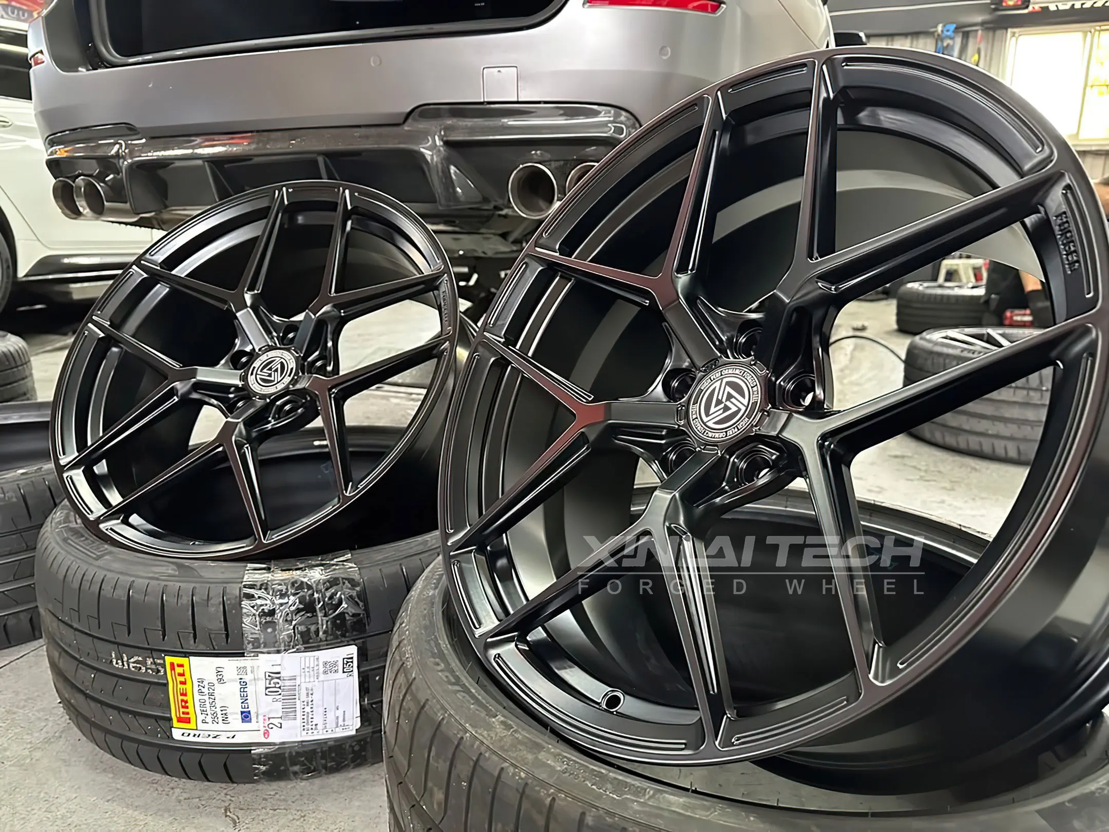 XINLAI Custom 1-Piece Deep Concave Matte Black Forged Wheels 5x120 5x114.3 5x112 Car Alloy Wheel for bmw benz audi - Image 3