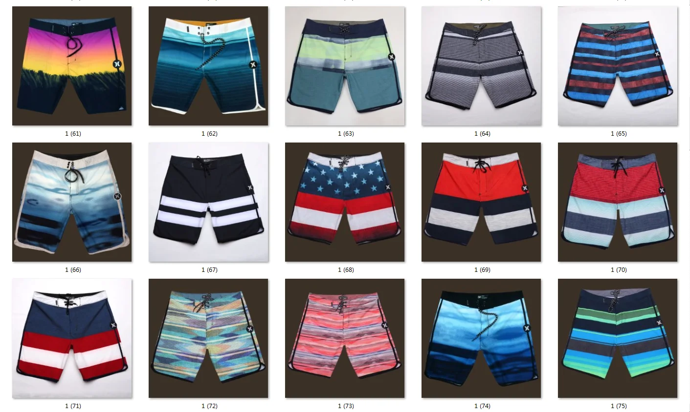 Waterproof Colorful Surf Board Shorts Wholesale Swim Shorts Mens