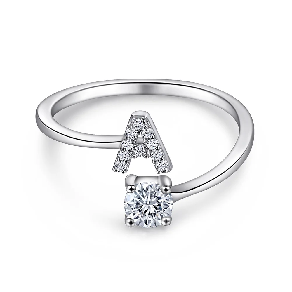 925 Sterling Silver Fashion Ring with Adjustable Size 26
