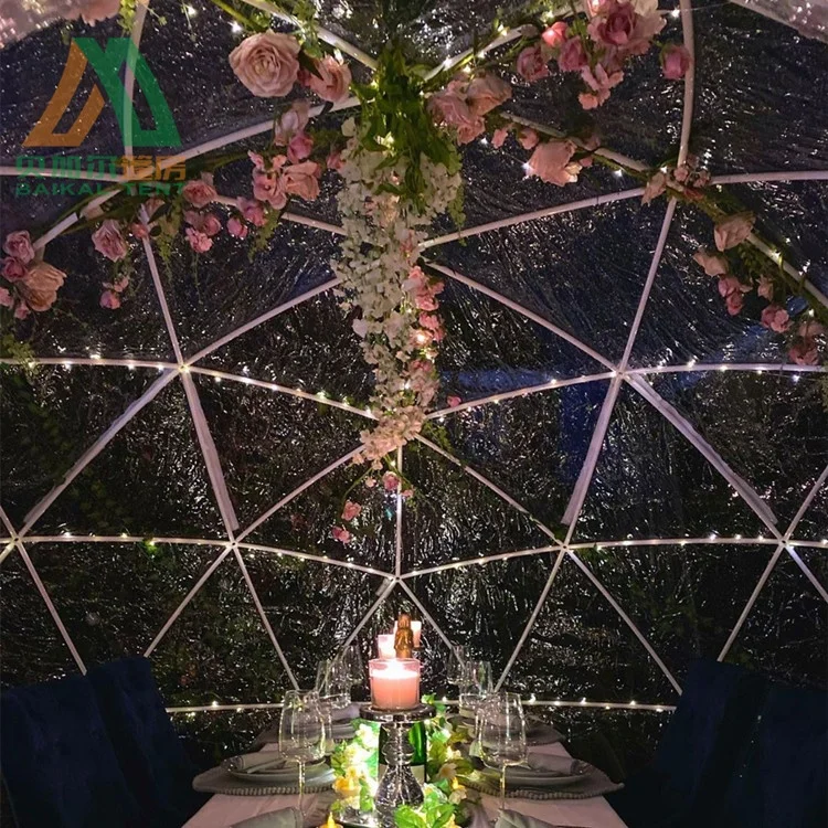 Outdoor Small Cute Transparent Clear Igloo Tent for Romantic Dinner