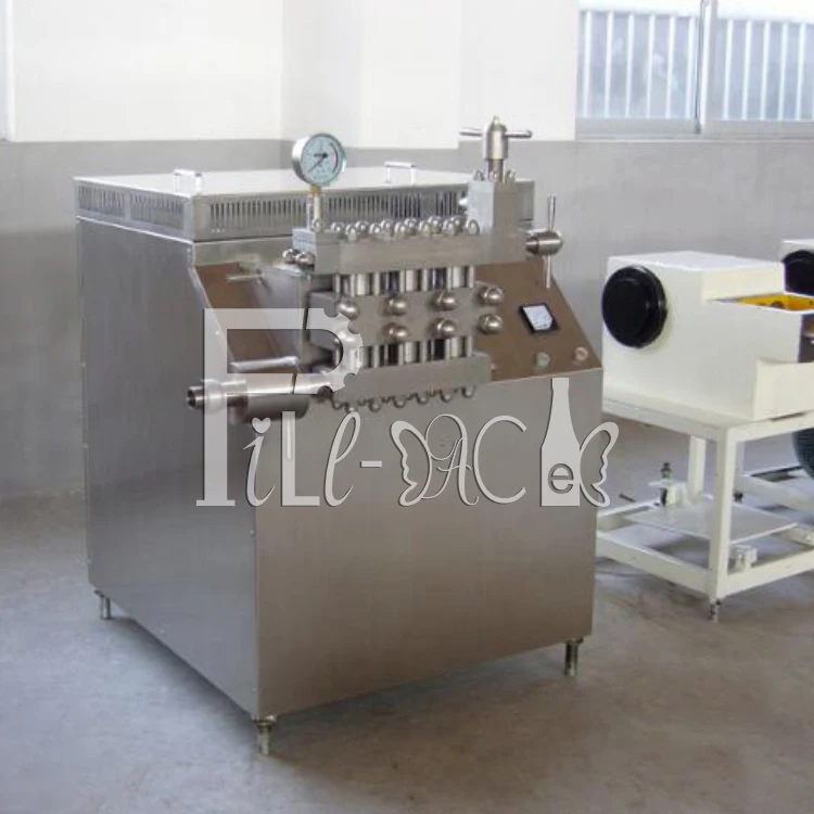 500LPH-6000LPH Fruit Juice 25Mpa 2 Double Stage High Pressure Homogenizer for Yogurt
