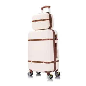 Fashion Abs Suitcase Vintage Unique Abs Luggage Sets Bag