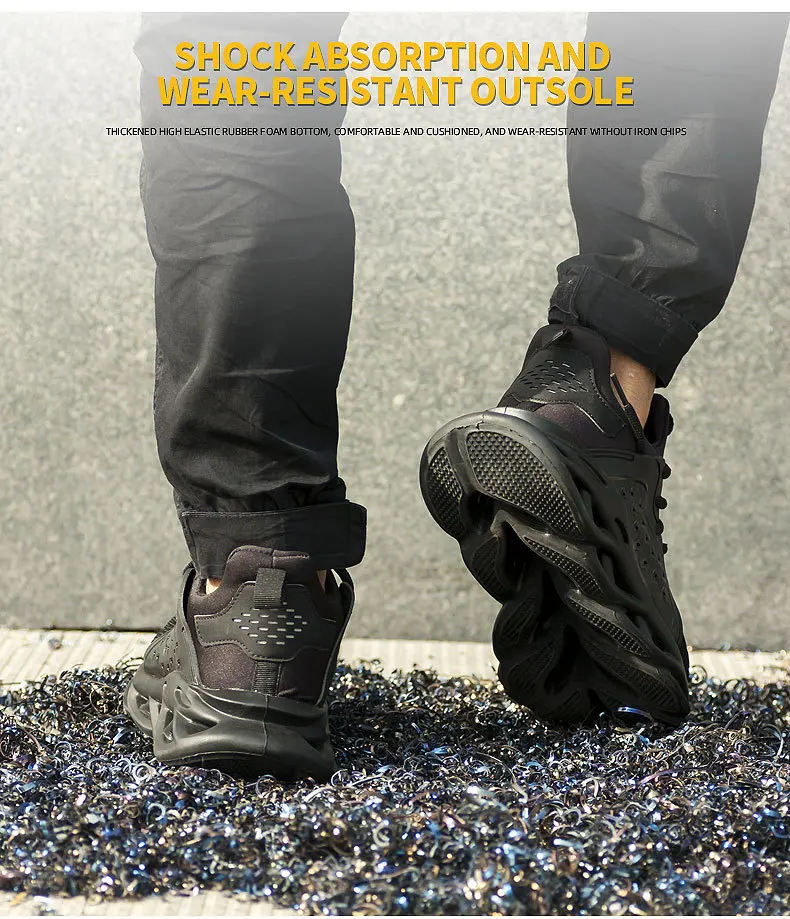 Wejump Anti Smashing Industrial Steel Toe Brand Men Working