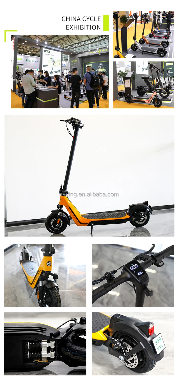H20 48v 10 Inch Electric Scooter With 500w Motor Power Scooter Electric