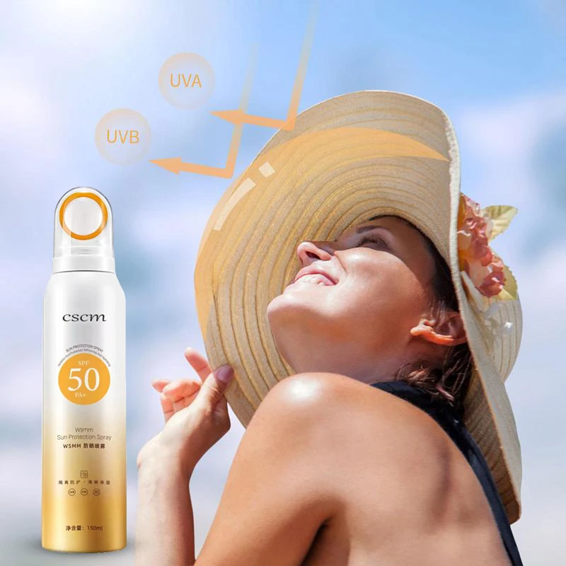 SPF50 150ml Face Sunscreen Lotion Spray Sunblock Cream Face Body Summer Sunscreen Spray Mist