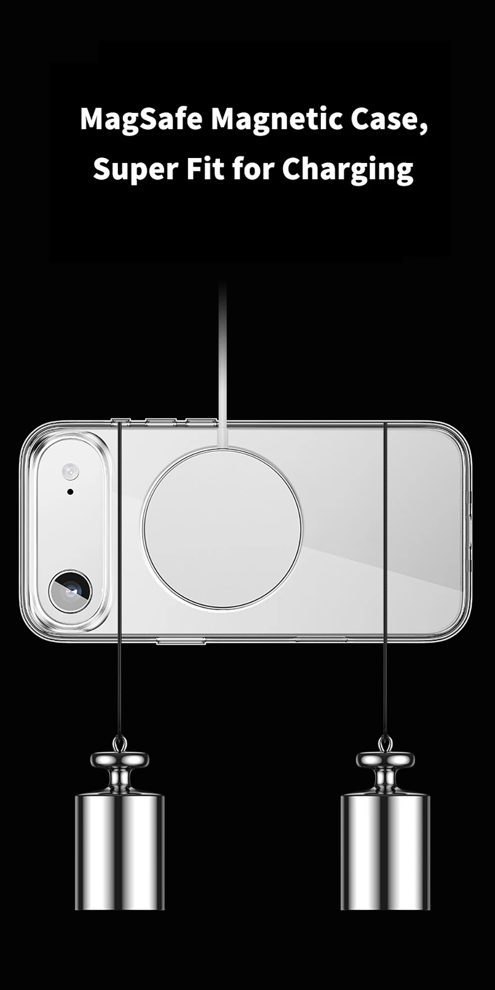product magnetic anti slim anti shock grade drop protection transparent case for iphone 17 air frosting protective cell phone cover-9