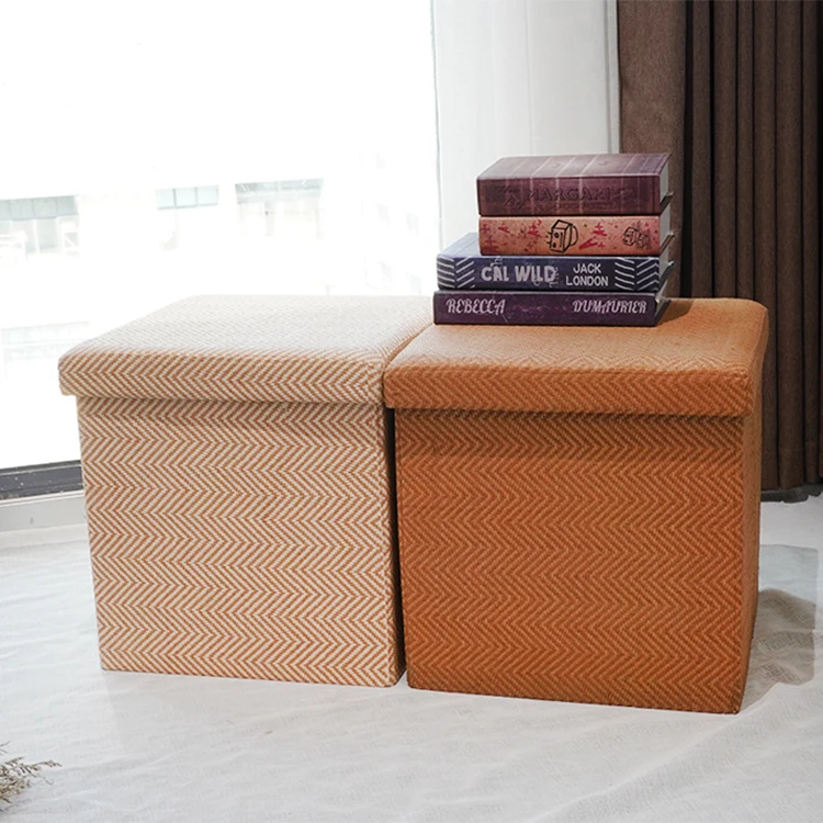 Manufacturer Custom Folding Storage Ottoman Folding Ottoman Stool