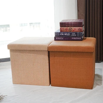 Manufacturer Custom Folding Storage Ottoman Folding Ottoman Stool