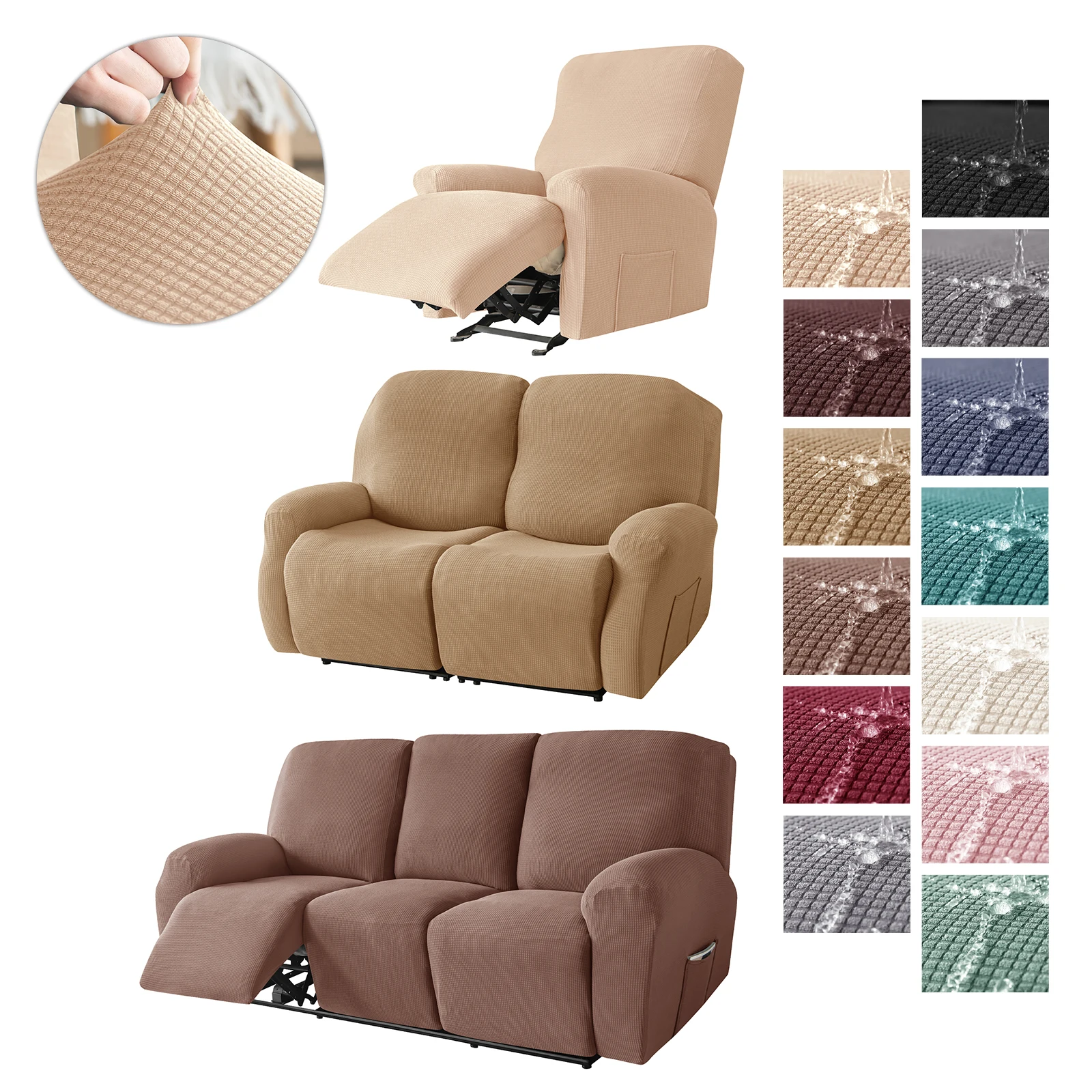 Recliner Sofa Covers Durable, Water Repellent Stylish