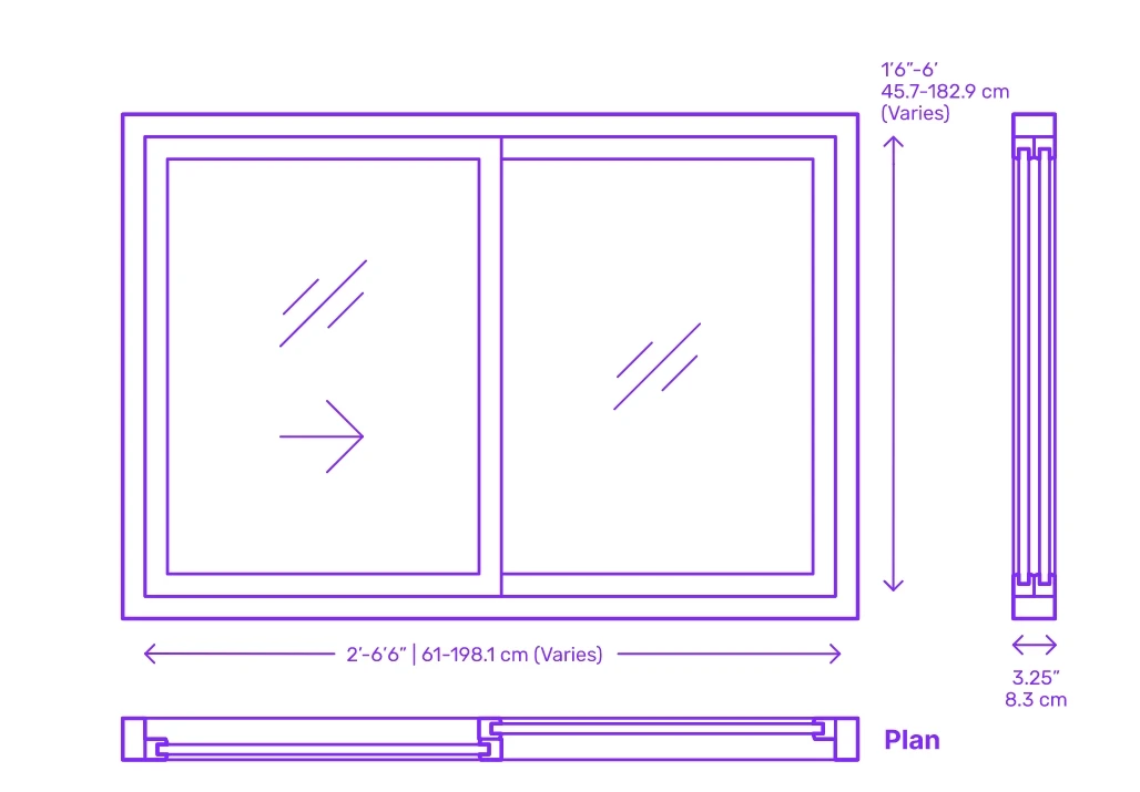 White Big Vertical Latest Outside Sliding Window Grill Design Aluminium