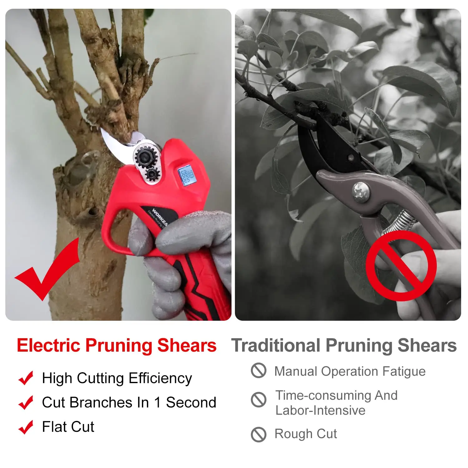 40mm 1.6inch Cutting Diameter Pruning Shears For Gardening Sharpener