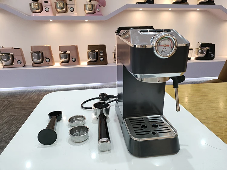 Home-used Espresso Coffee Maker Easy Control 20bars Pressure Gauge ...