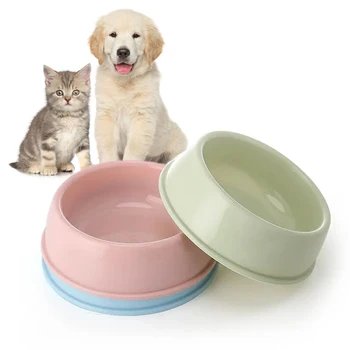 Lynpet Custom Macaron Color Plastic Dog Bowl Eco-friendly PP Material Cat Dog Food Feeder