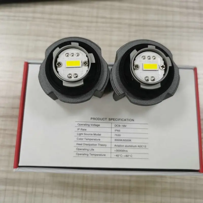 L1B LW5B Car LED Fog Light Dual Color Car LED Fog Light 6500K 3000K for Toyota Janpan Cars