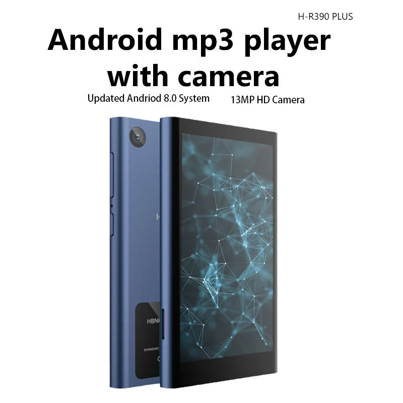 Hbnkh Mp3 Player with Display Screen Wifi Mp5 Player Kit Box  Portable Walkman with FM Radio Video Recording BT Music Player